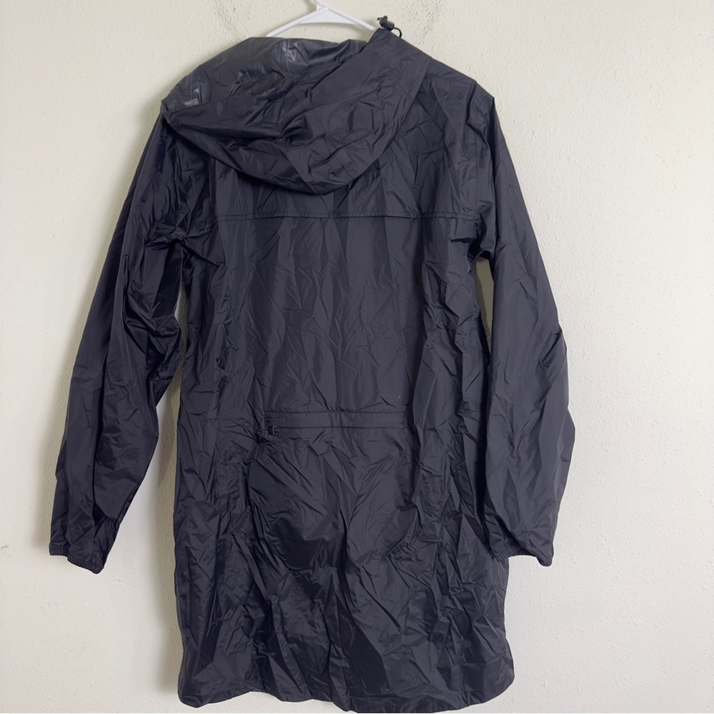 K-Way unisex le vrai Eiffel 3.0 Long Hooded packable Raincoat - Picture 5 of 9
